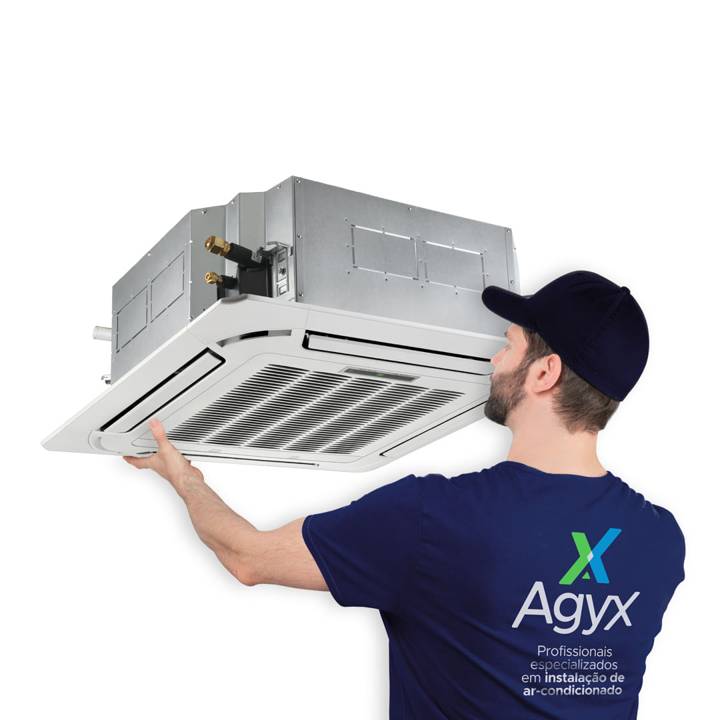 Instalação de Ar-Condicionado Split Cassete 31000 a 60000 BTUs Só Frio ou Quente e Frio Agyx