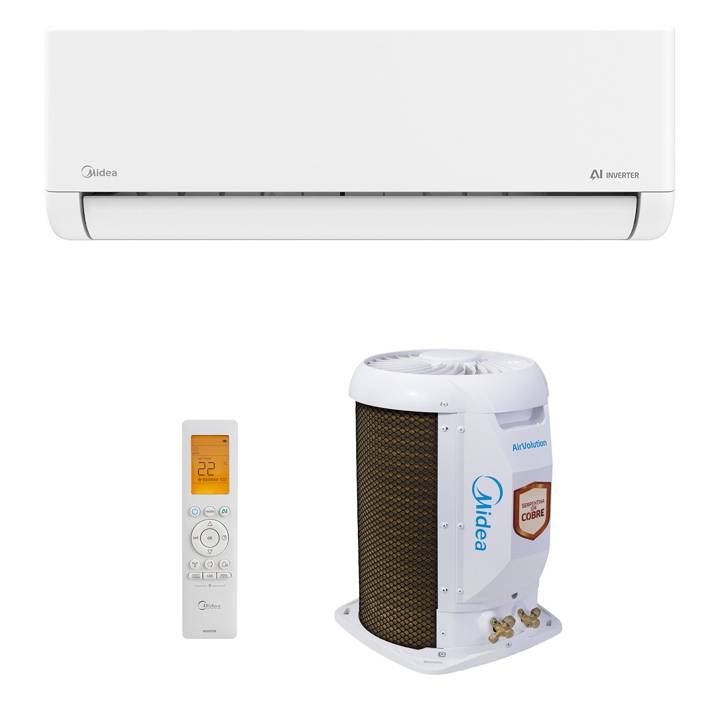 Ar-Condicionado Split Inverter 9000 BTUs Springer Midea AI Airvolution High Wall Só Frio 42EFVCA09M5/38TAVCA09M5 220V