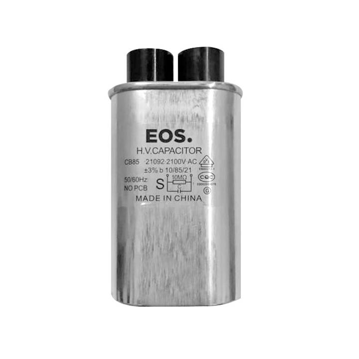 Capacitor Simples Oval 0,90 Uf X 2100V para Microondas com Terminal Estreito 4,8mm EOS