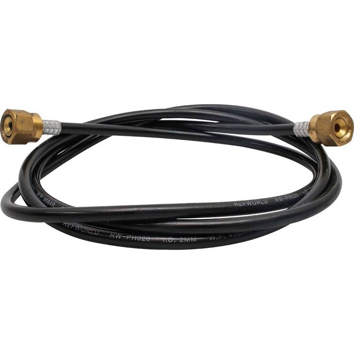 Capilar 1/4 SAE 2mm 1.5M Flexível Conector 2 Lados Retos Eos