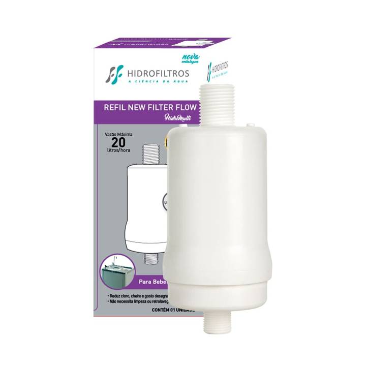 Filtro Refil Hidrofiltros New Filter Flow para Bebedouro de Pressão 904-0001