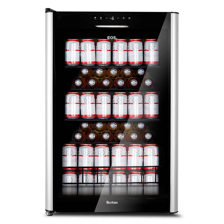 Cervejeira EOS Bierhaus 115 Litros Frost Free com Compressor Porta de Vidro e Acabamento em Inox ECE131 220V