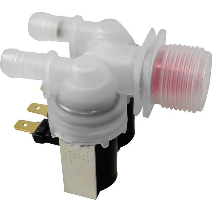 Válvula de Entrada de Água e Saída Dupla para Lavadora Electrolux 64287449 Sem Suporte e com Rosca Fina 220V