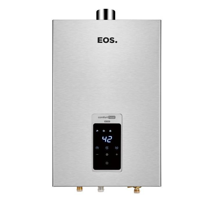 Aquecedor de Água a Gás EOS Digital 20 Litros (Gás Liquefeito de Petróleo) Exaustão Forçada Inox EAQ200GDS Bivolt