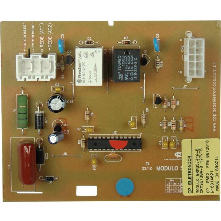 Módulo Eletrônico CP Placas para Geladeiras Compatível Brastemp e Consul Ref. 326059370/W10314621 Bivolt