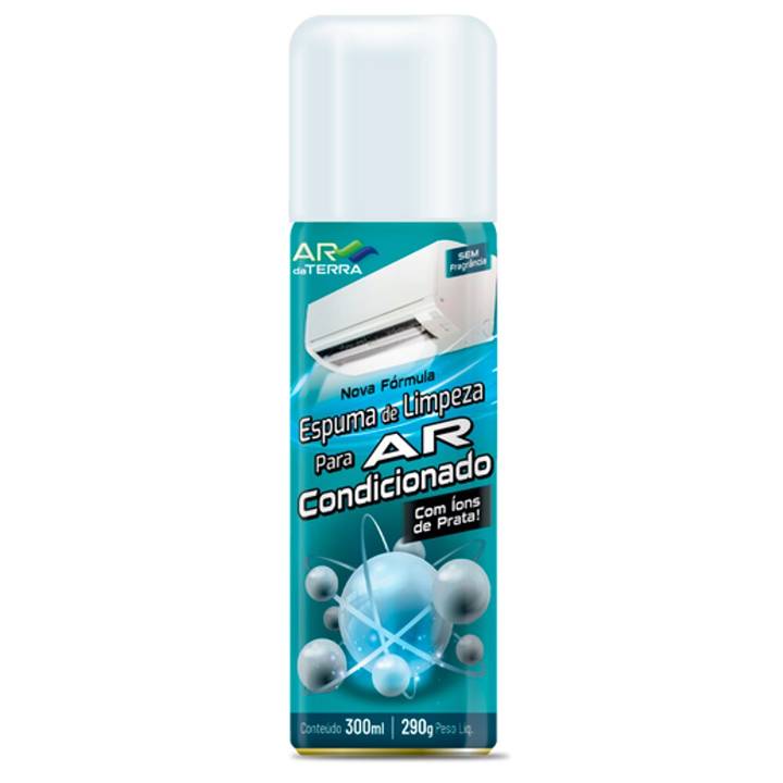 Espuma Limpadora para Ar-Condicionado Clean & Cold Ar da Terra 300ml Ions de Prata PL00335