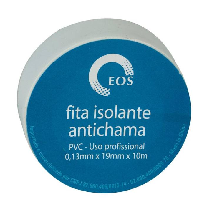 Kit Fita Isolante EOS para Instalação Elétrica 10m x 0,18m Branca - 50 Unidades D117428