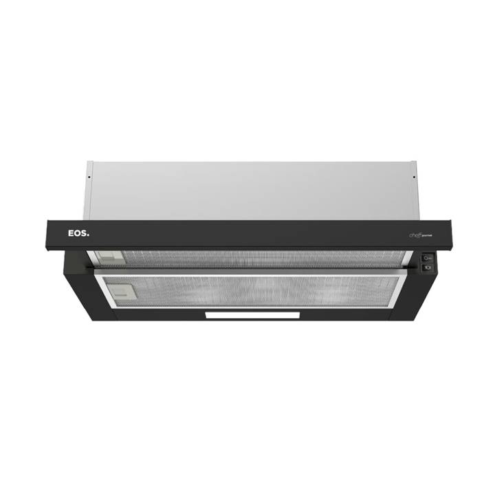 Depurador e Exaustor de Parede EOS 60cm Slim Retrátil Preto ECO60DRP 110V