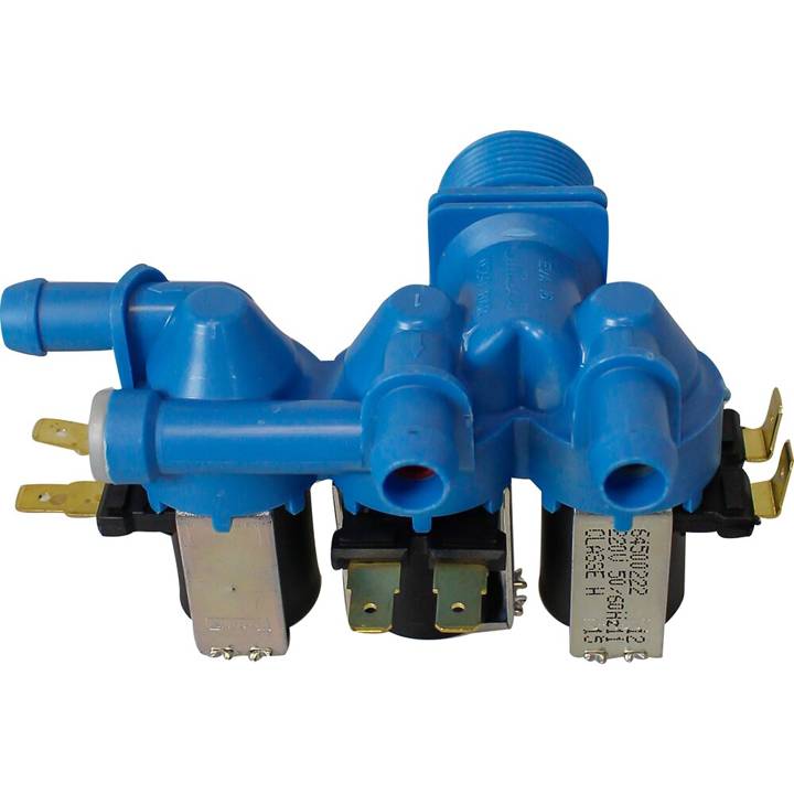 Válvula Água Tripla Compatível Lavadora Electrolux LTR15 LTC15 LTA15 220V 64500222 Emicol