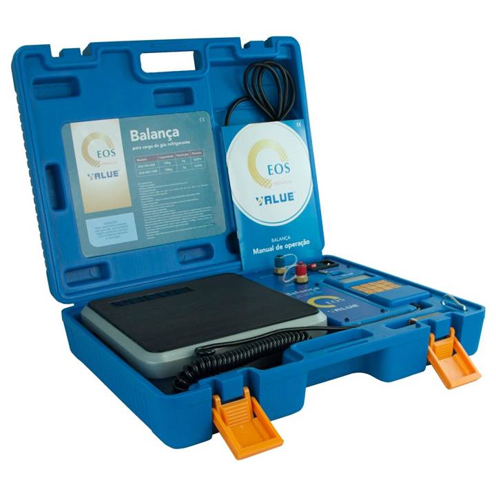 Balança Digital Profissional EOS até 100kg Programável com Alarme e Solenoide Bivolt