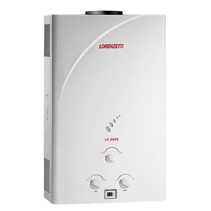 Aquecedor de Água a Gás Lorenzetti Mecânico 19 Litros (Gás Liquefeito de Petróleo) Branco LZ 2000 Bivolt