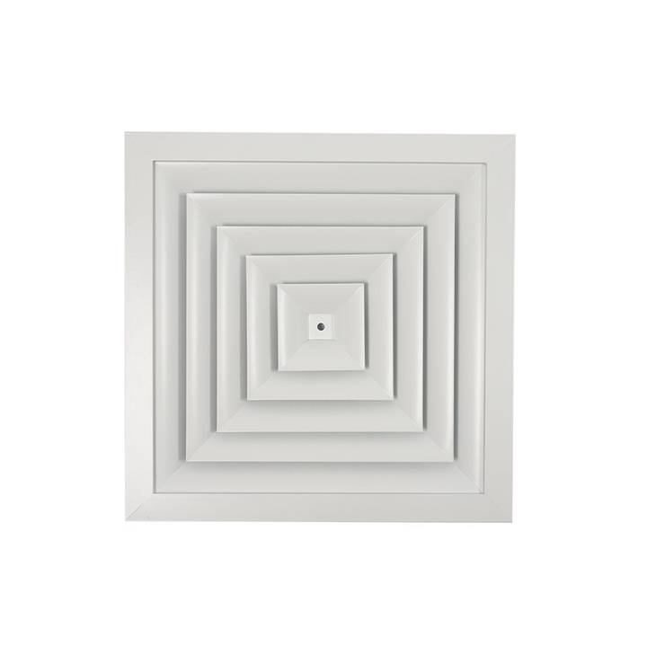 Difusor Multivias Trox T3 Quadrado C/Registro Ag Branco 24