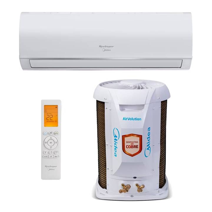 Ar-Condicionado Split 12000 BTUs Springer Midea Airvolution High Wall Fixo Só Frio 42AFFCI12S5/38TFCI12S 220V