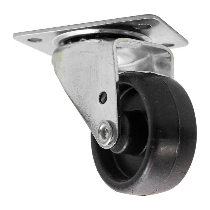 Rodízio Nylon com Placa Simples Até 45Kg