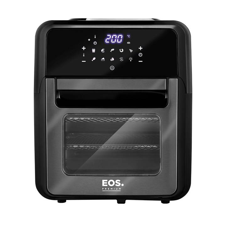 Fritadeira Sem Óleo Air Fryer EOS 12 Litros Premium Digital Touch Titanium EAF12T 220V