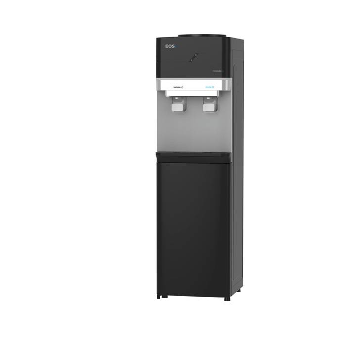 Bebedouro de Coluna para Garrafão com Armário EOS Mineralle Compressor Preto EBC01PCA 110V