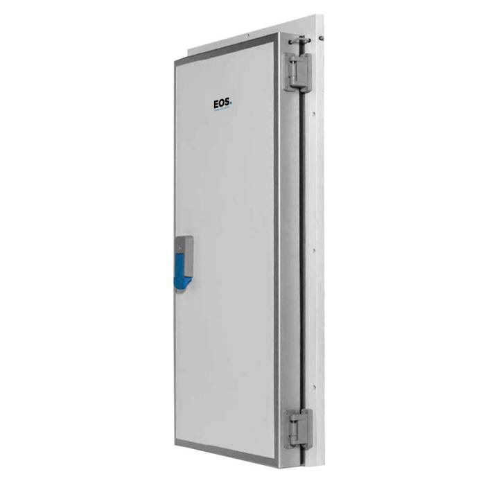 Porta Giratória EOS para Câmara Fria 800 x 1800mm Direita 3 Batentes para Resfriados Mod 500-TR com Kit