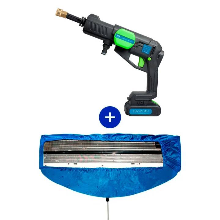 Kit de Limpeza EOS para Ar Condicionados Split High Wall 9000 a 180000 BTUs Bomba de Limpeza EOS-C25 + Bolsa Coletora