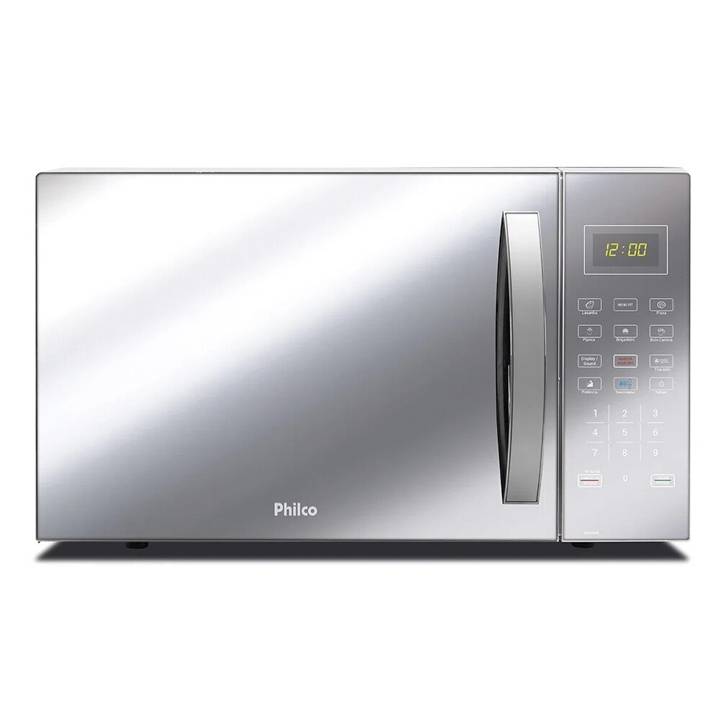 Micro-ondas Philco 34 Litros Branco com Frente Espelhada PMO34EB 110V