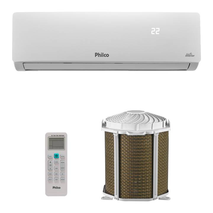 Ar-Condicionado Split Inverter 12000 BTUs Philco High Wall Só Frio PAC12FC 220V