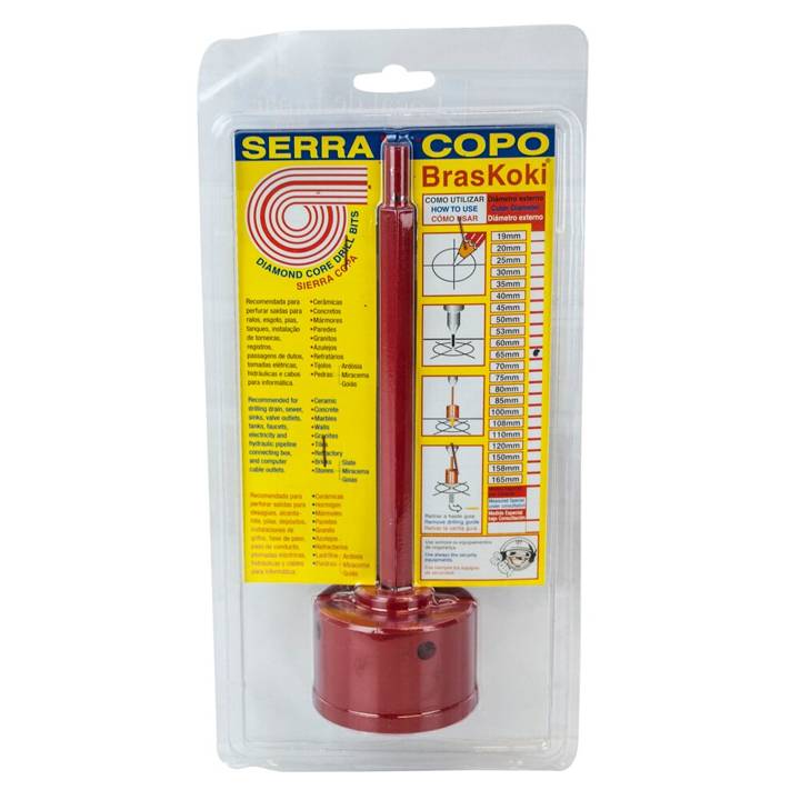 Serra Copo Diamantada 2.1/16 53mm Braskoki