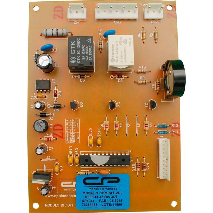 Módulo Eletrônico Compatível Geladeira Electrolux DF38/41/45 70289468/70289469 Bivolt CP Placas