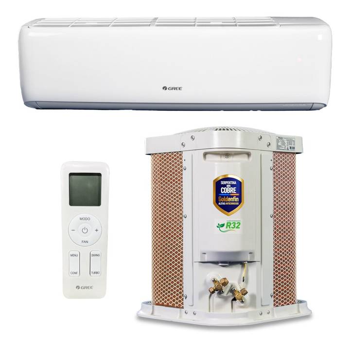 Ar-Condicionado Split Inverter 9000 BTUs Gree G-Top Auto Connection High Wall Quente e Frio GWH09ATB-D6DNA1A/GWH09ATB-D6DNA1A 220V