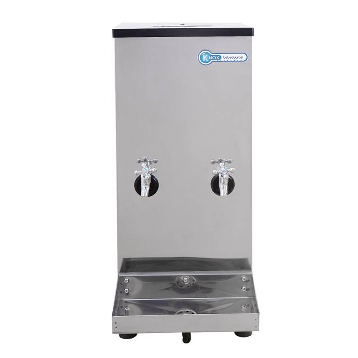 Bebedouro Industrial de Bancada Knox 25 Litros com Boia e com Filtro 2 Torneiras Inox KX02BD 220V