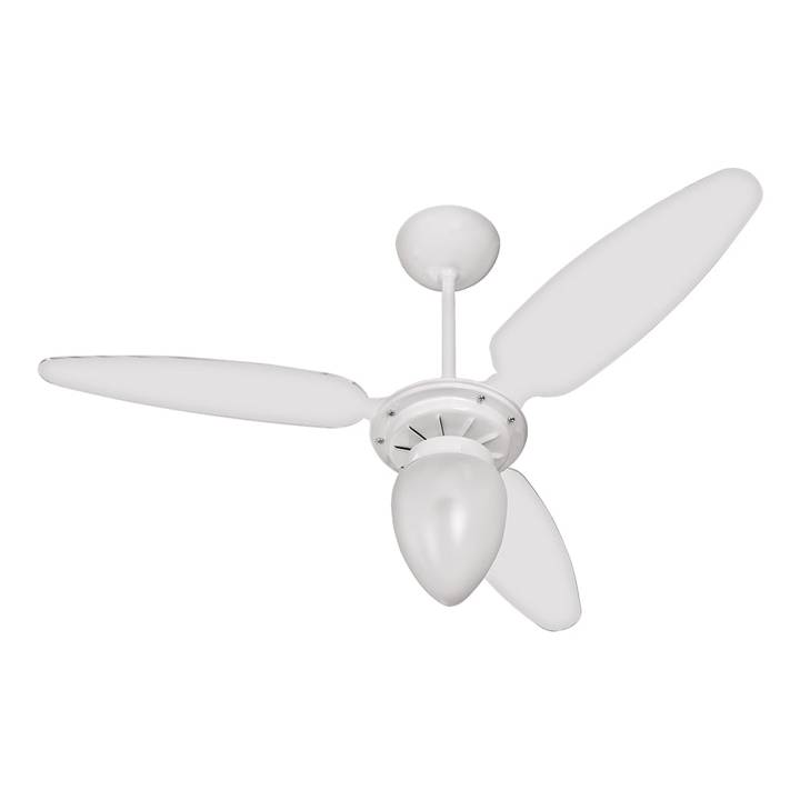 Ventilador de Teto Ventisol Wind 3 pás com Lustre Branco 110V