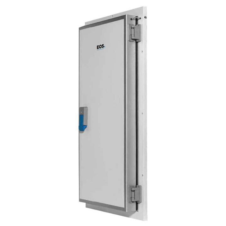 Porta Giratória EOS para Câmara Fria 800 x 1800mm Direita 4 Batentes para Resfriados Mod 500-TR com Kit