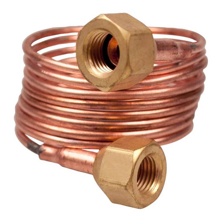 Capilar Cobre 1/4 SAE 070 X 1.5M 2 Lados Retos Eos