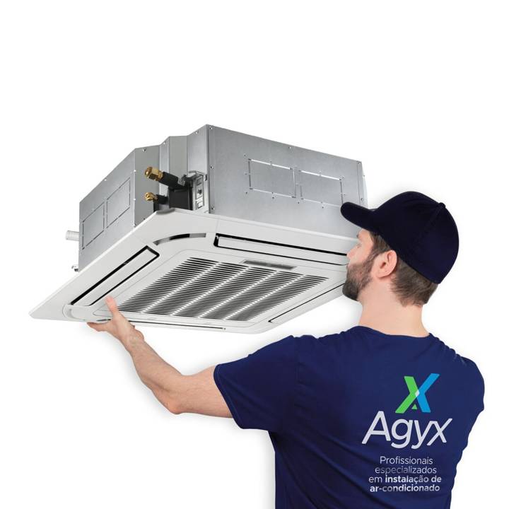 Instalação de Ar-Condicionado Split Cassete 9000 a 30000 BTUs Só Frio ou Quente e Frio Agyx