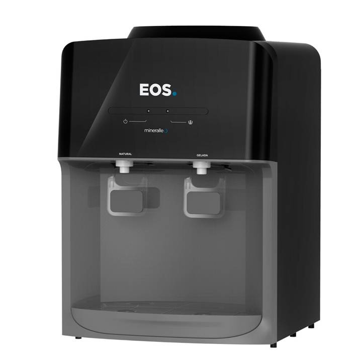 Bebedouro de Mesa para Garrafão EOS Mineralle Eletrônico Preto EBE03P Bivolt