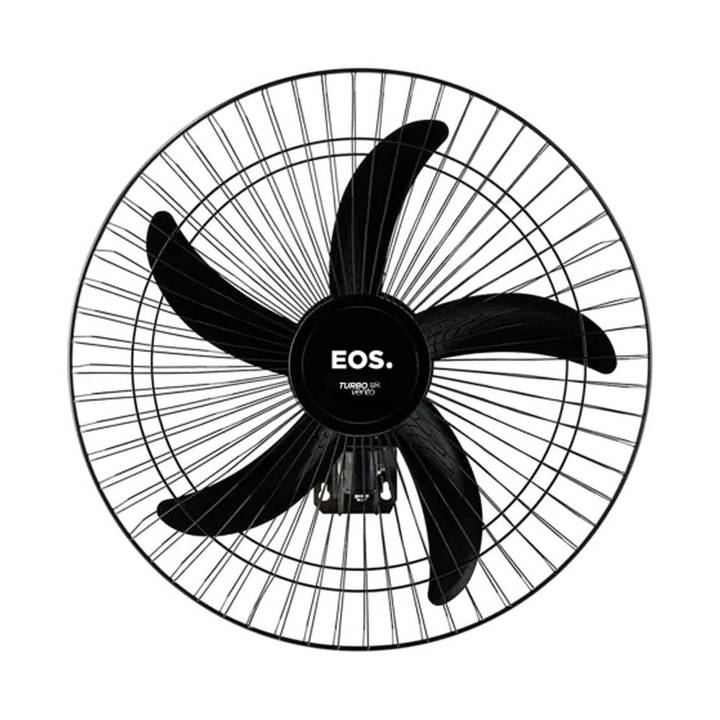 Ventilador de Parede EOS Turbo Vento com 5 Pás Preto EVP60 Bivolt