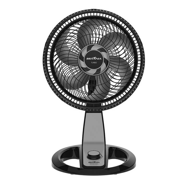 Ventilador de Mesa Britânia Turbo com 6 Pás 30 cm BVT320P 110V