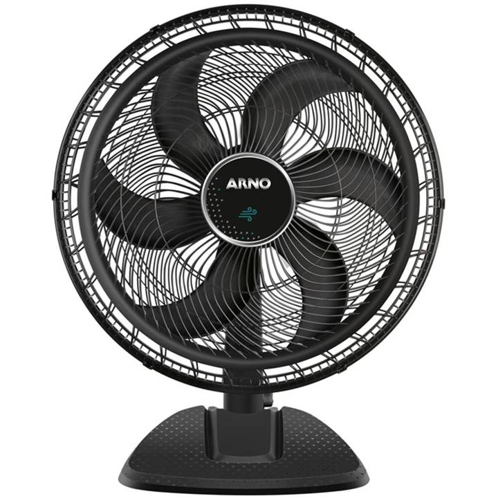 Ventilador de Mesa Arno Ultra Silence Force Desmontável com 6 Pás 50cm VD50 Black 110V