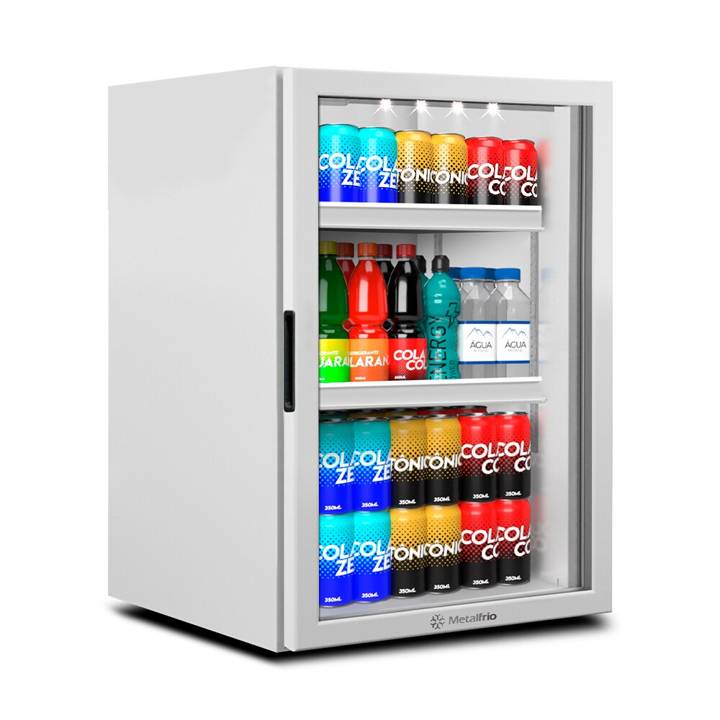 Refrigerador Expositor Vertical Metalfrio 115 Litros Counter Top VB11 110V