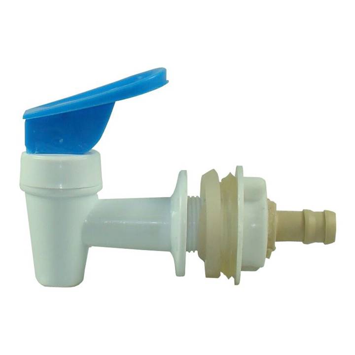 Torneira Bebedouro Com Conector Com Rosca Curta Branco/Azul