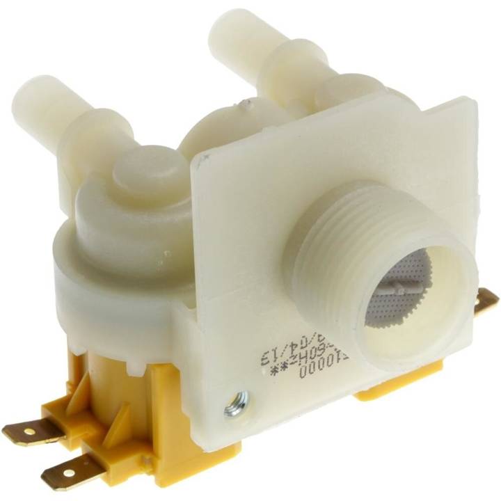 Válvula de Água Dupla Emicol para Lavadoras Compatível com Consul com Suporte Rosca Fina 1E x 2S Ref. W11172282/326007073 110V