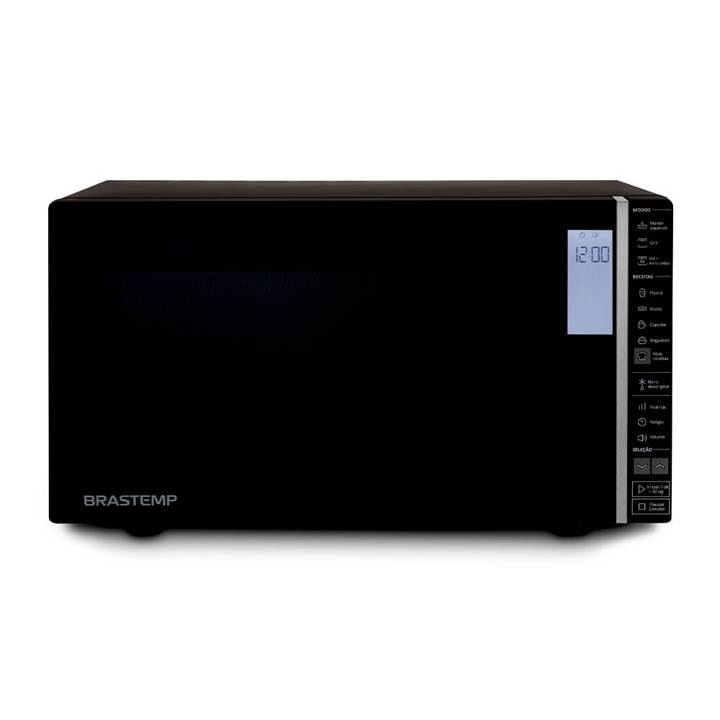 Micro-ondas Brastemp 32 Litros com Grill e Painel Integrado Preto BMG45AE 110V