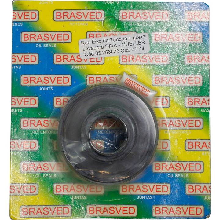 Retentor do Eixo do Tanque Brasved para Lavadora Compatível Mueller Diva Ref. 5256022/5006067