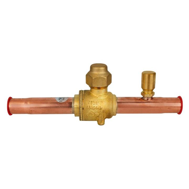 Válvula Esférica Danfoss 009L7052 GBC 1/2 Solda Com Porta De Acesso (Tipo Schrader)