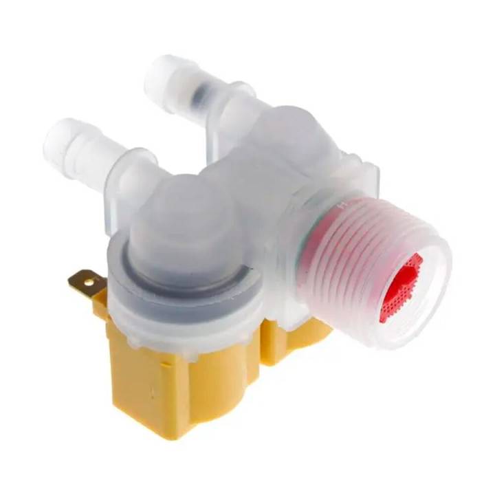 Válvula de Água Dupla Emicol para Lavadoras Compatível com Electrolux Sem Suporte Rosca Fina 1E x 2S Ref. A10414101/64287453 110V