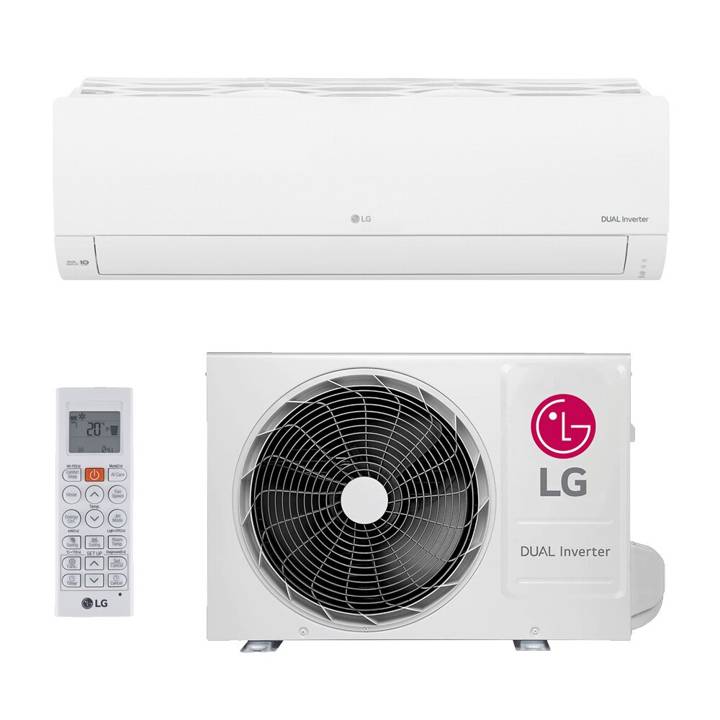 Ar-Condicionado Split Inverter 9000 BTUs LG AI Dual Inverter Compact Quente e Frio S3-W09AAQAL 220V