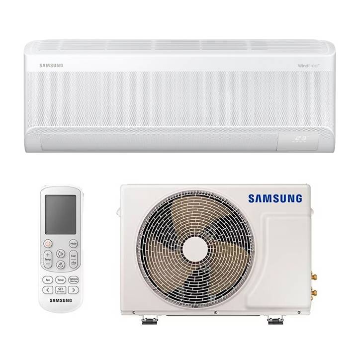 Ar-Condicionado Split Inverter 12000 BTUs Samsung WindFree AI Wi-Fi High Wall Só Frio AR12DYFAAWKNAZ/AR12DYFAAWKXAZ 220V