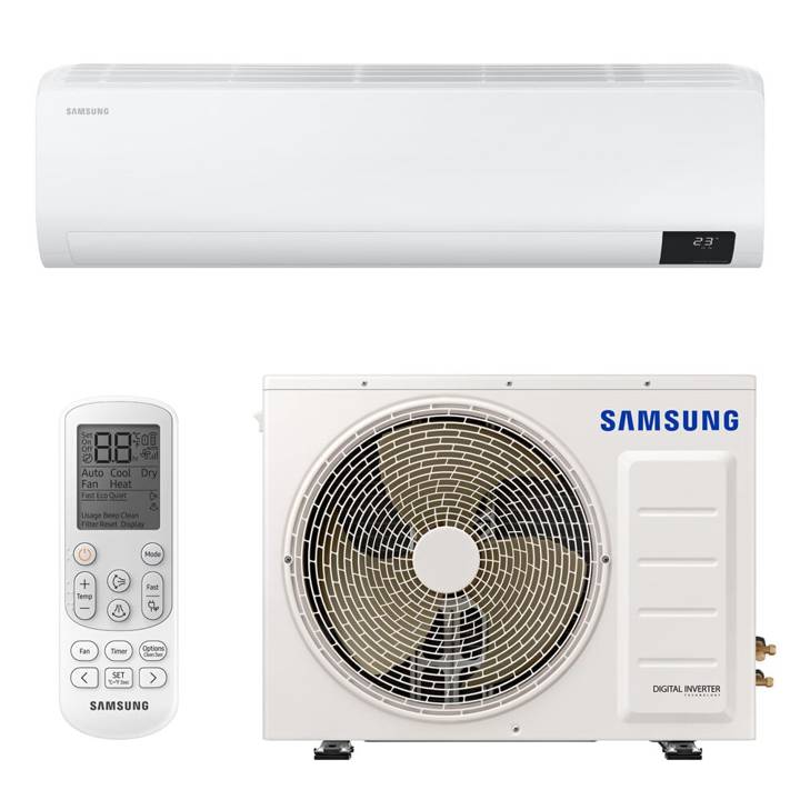 Ar-Condicionado Split Inverter 12000 BTUs Samsung Ultra High Wall Só Frio AR12BVHZCWKNAZ 220V