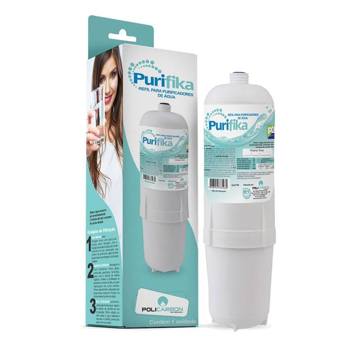 Filtro Refil Policarbon Purifika Compatível com Purificador de Água 7719