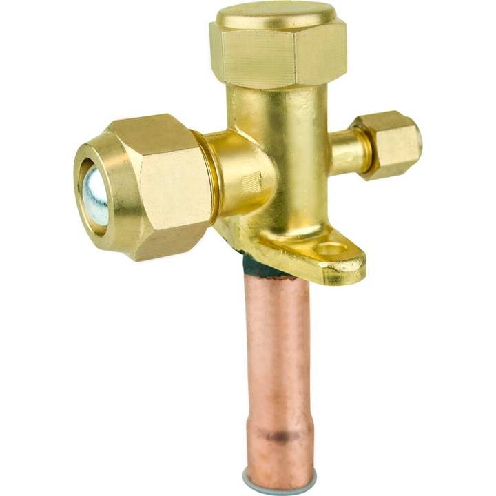 Válvula Serviço 5/8 Ar Split C/Acesso 1/4Sae tipo Schrader para Carga Gás Eos