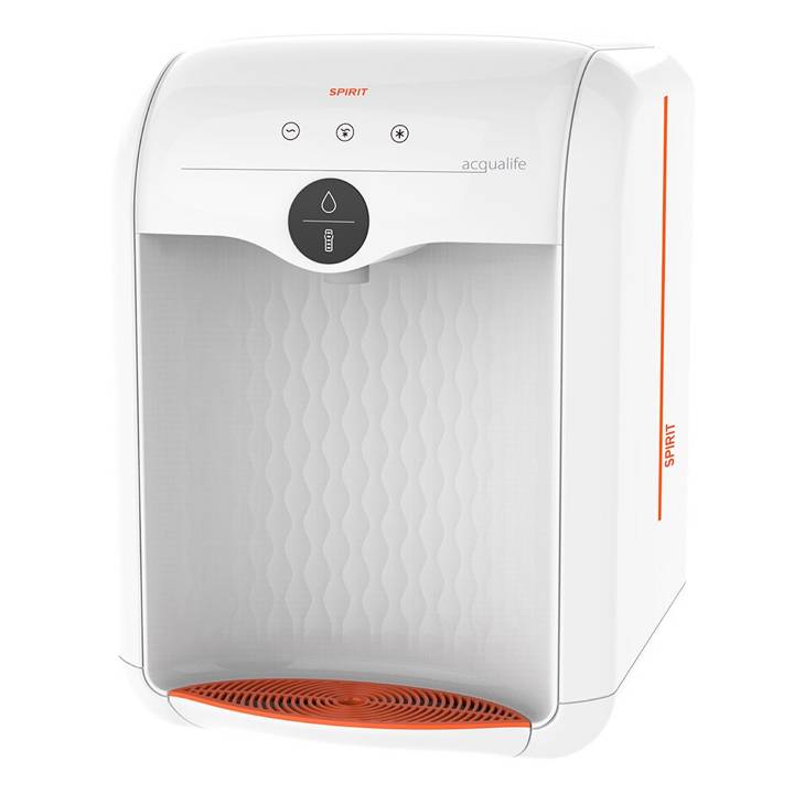Bebedouro e Purificador de Água Spirit Eletrônico Branco e Laranja SPA1 Bivolt