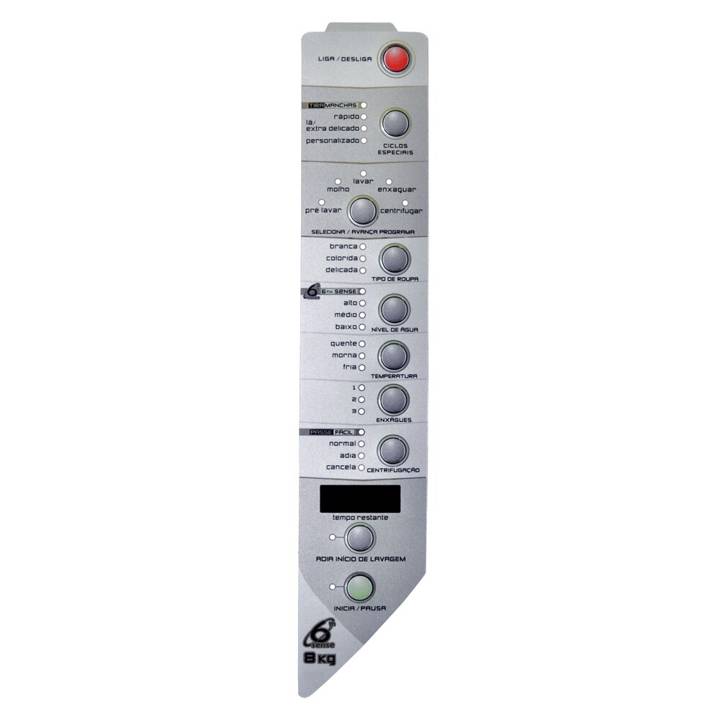 Painel Decorativo Direito CP Placas Eletrônicas para Lavadora Compatível Brastemp Ref. 326035819